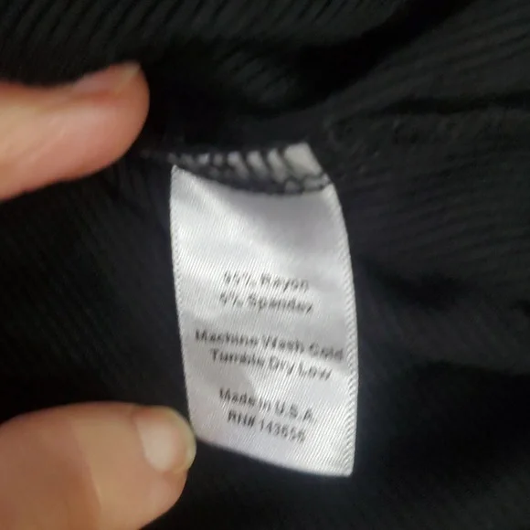 Joah Brown Henley Long Sleeve Top Black S/M In Great Condition - Picture 9 of 9